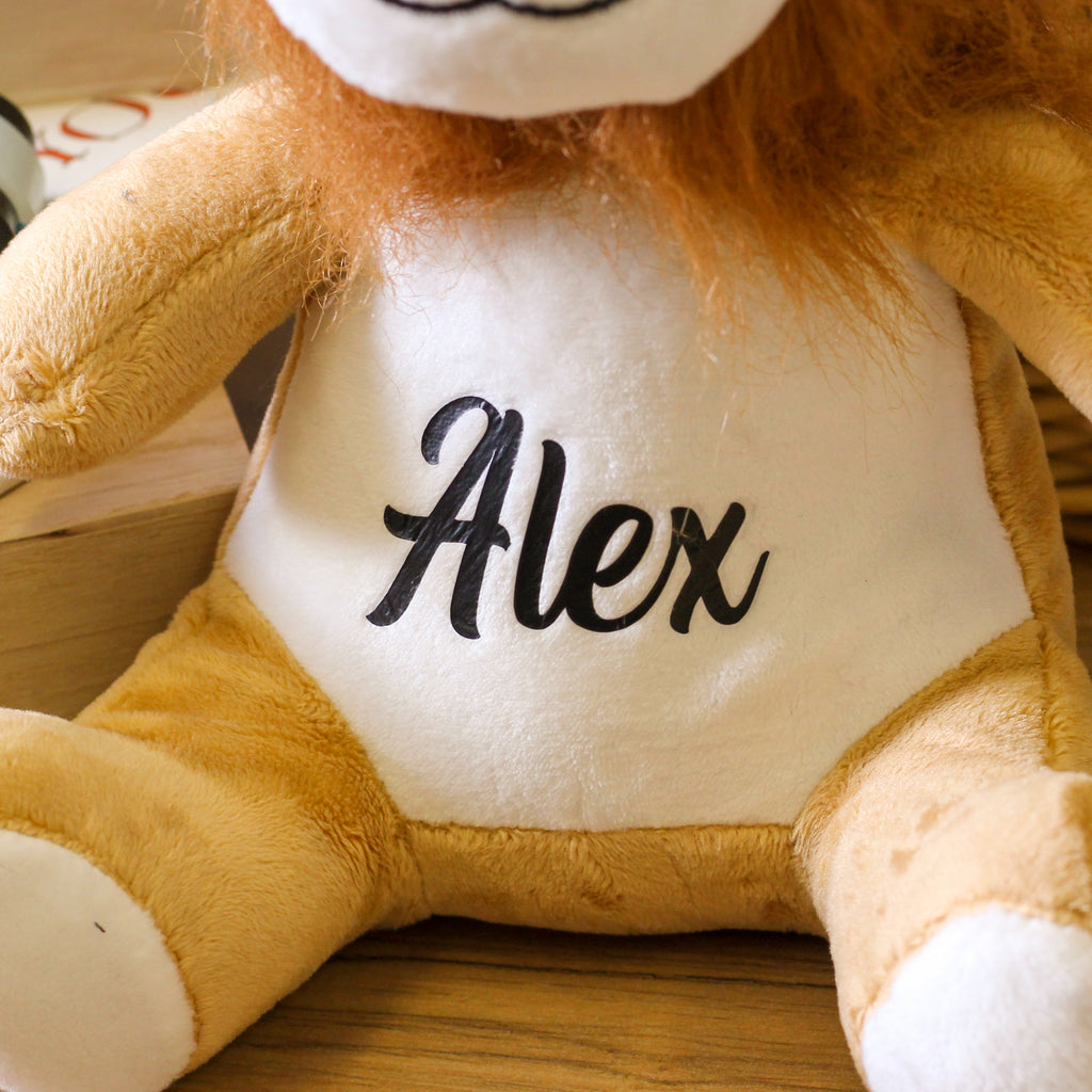 Personalised Lion Teddy Bear Cuddly Toy For Kids