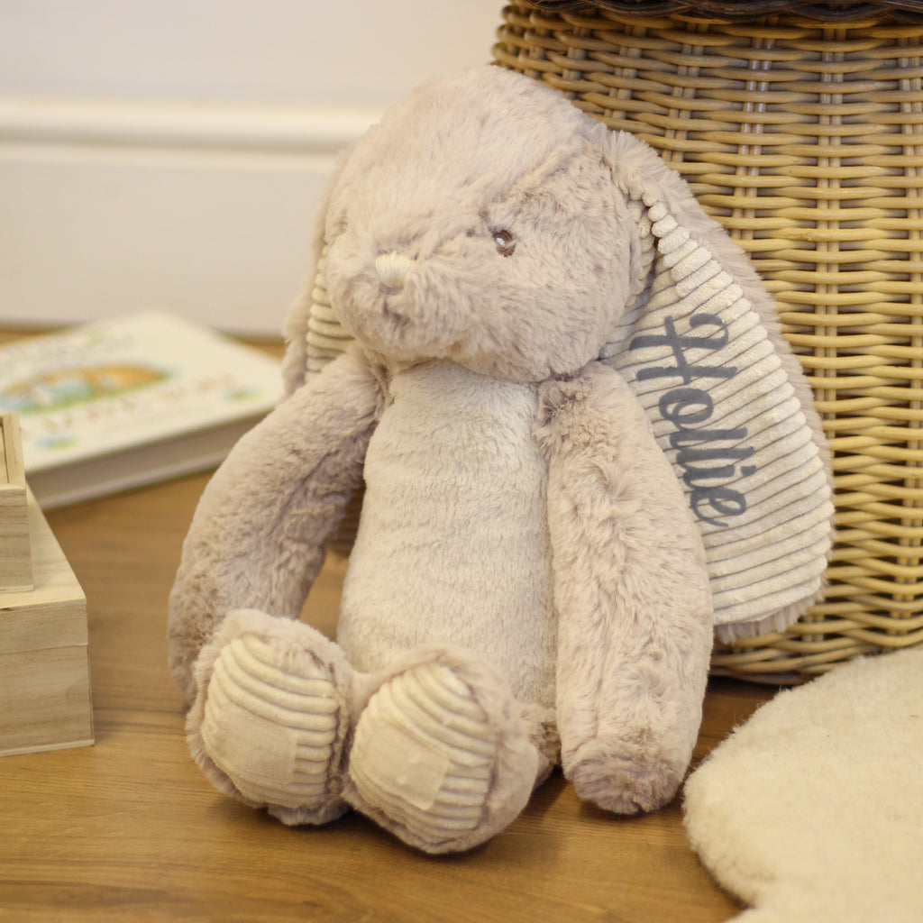 Personalised Rabbit And Matching Blanket Soft Toy