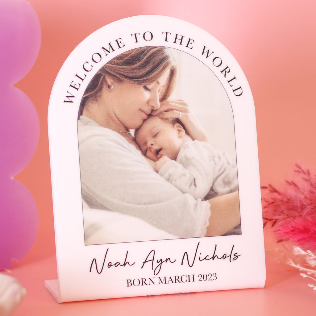 Personalised New Born Baby Photo Frame Gift