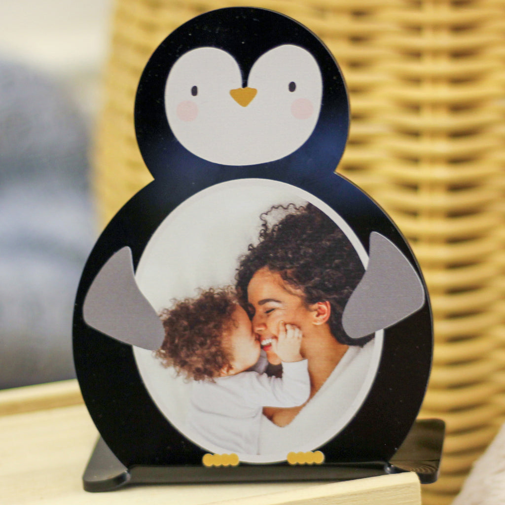 Personalised Children's Penguin Photo Frame Baby Gift