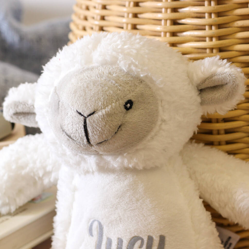 Personalised Lamb Soft Toy Teddy Bear Gift For Children