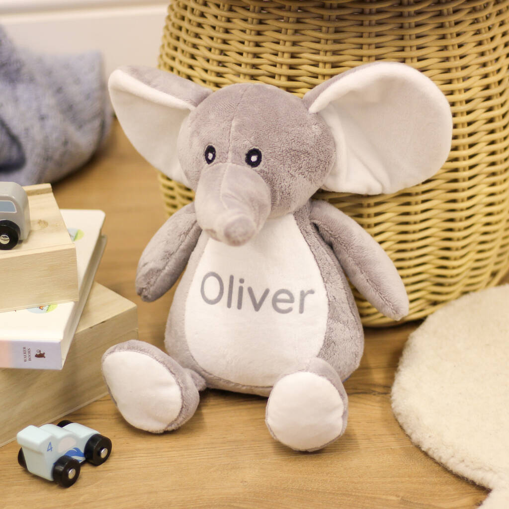 Personalised Elephant Teddy Bear Soft Toy