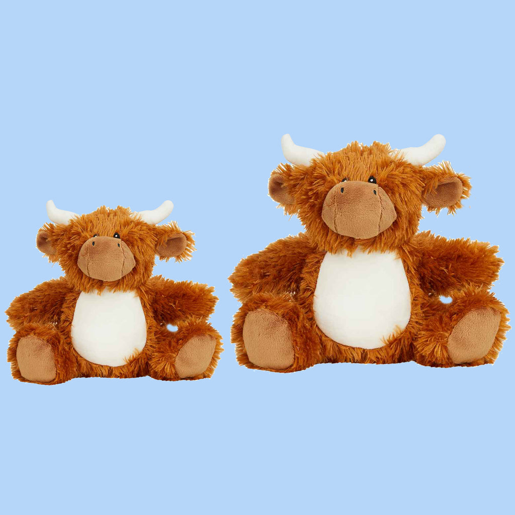 Personalised Highland Cow Children's Soft Toy For Kids