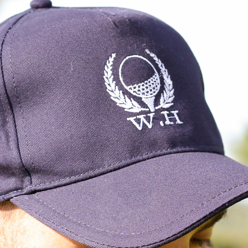 Personalised Golf Wreath Mens Cap Hat Gift For Him