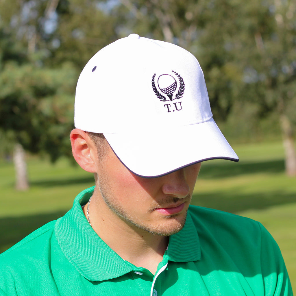 Personalised Golf Wreath Mens Cap Hat Gift For Him