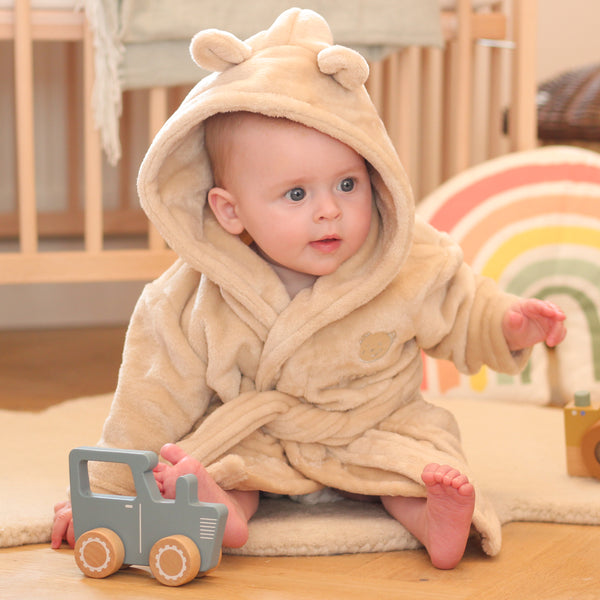 Personalised Baby Dressing Gown Bear