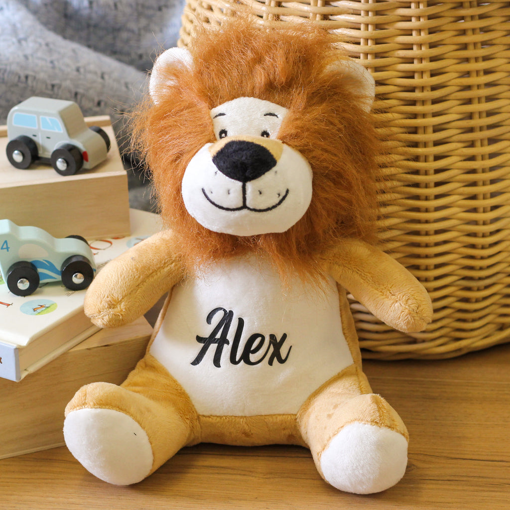 Personalised Lion Teddy Bear Cuddly Toy For Kids