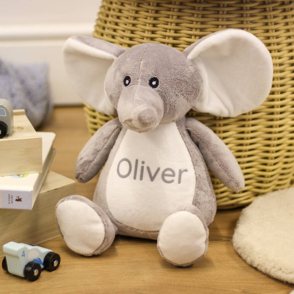 Personalised Elephant Teddy Bear Soft Toy