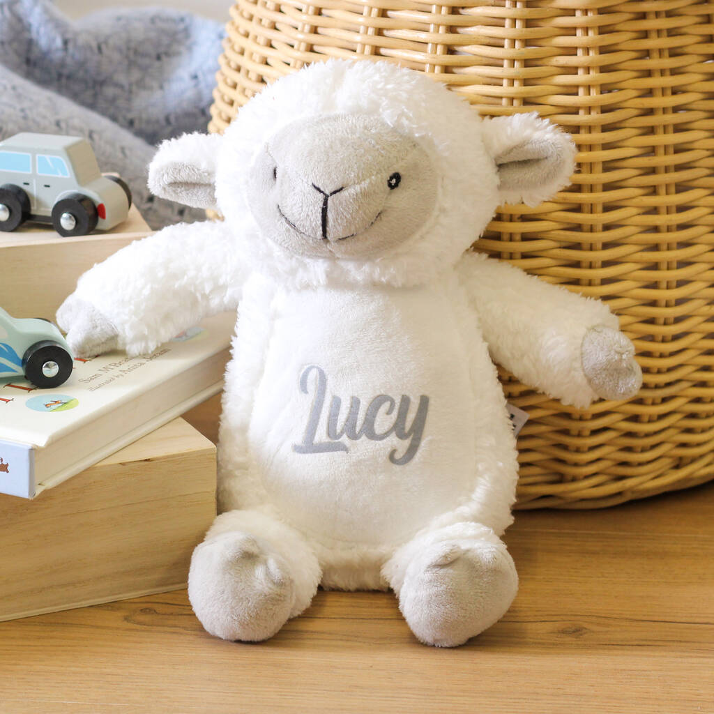 Personalised Lamb Soft Toy Teddy Bear Gift For Children