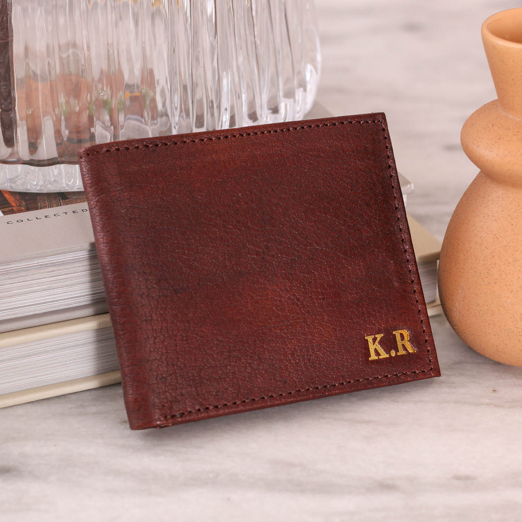 Personalised Mens Leather Wallet And Photo Keepsake