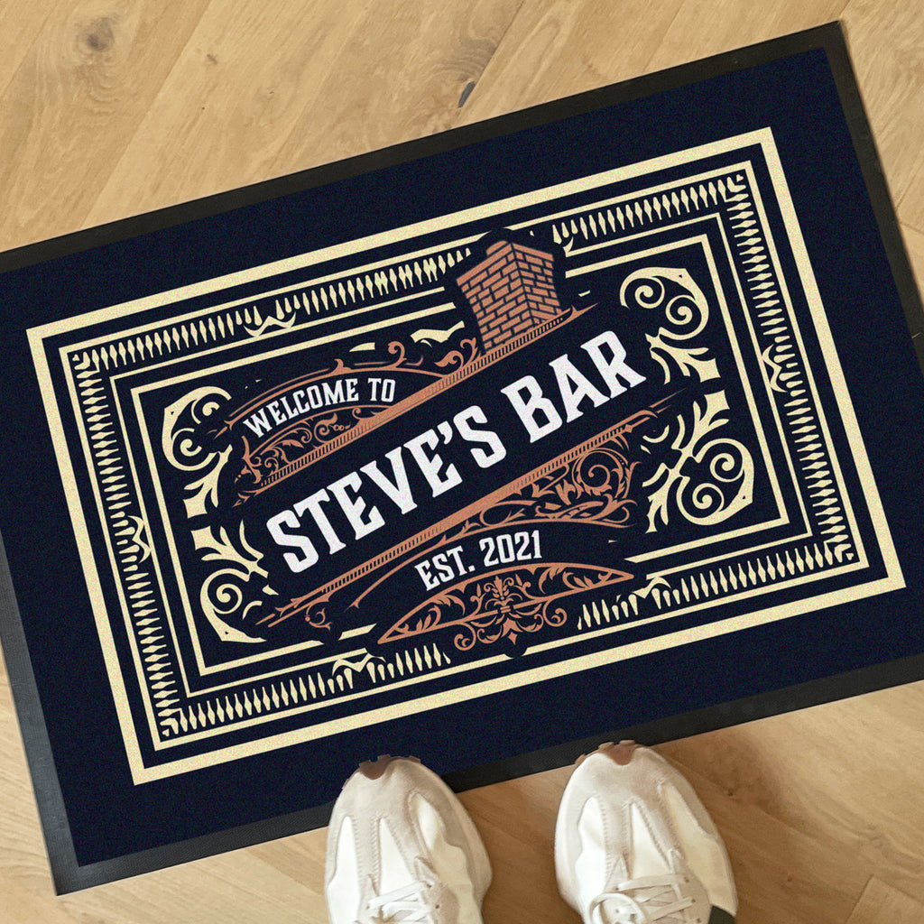 Personalised Dads Brewery Doormat For Home Bar