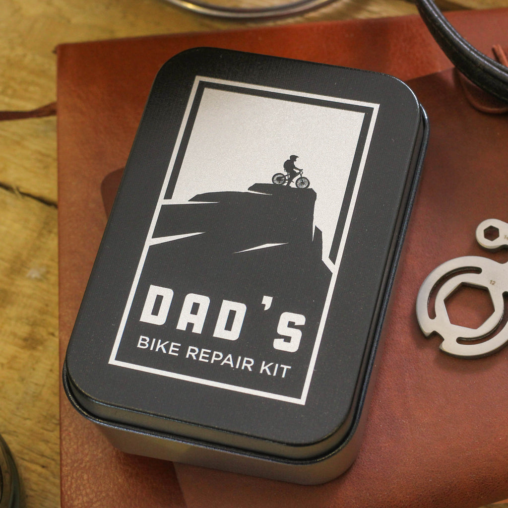 Personalised Dad's Bike Multi Tool Cycling Tin Kit