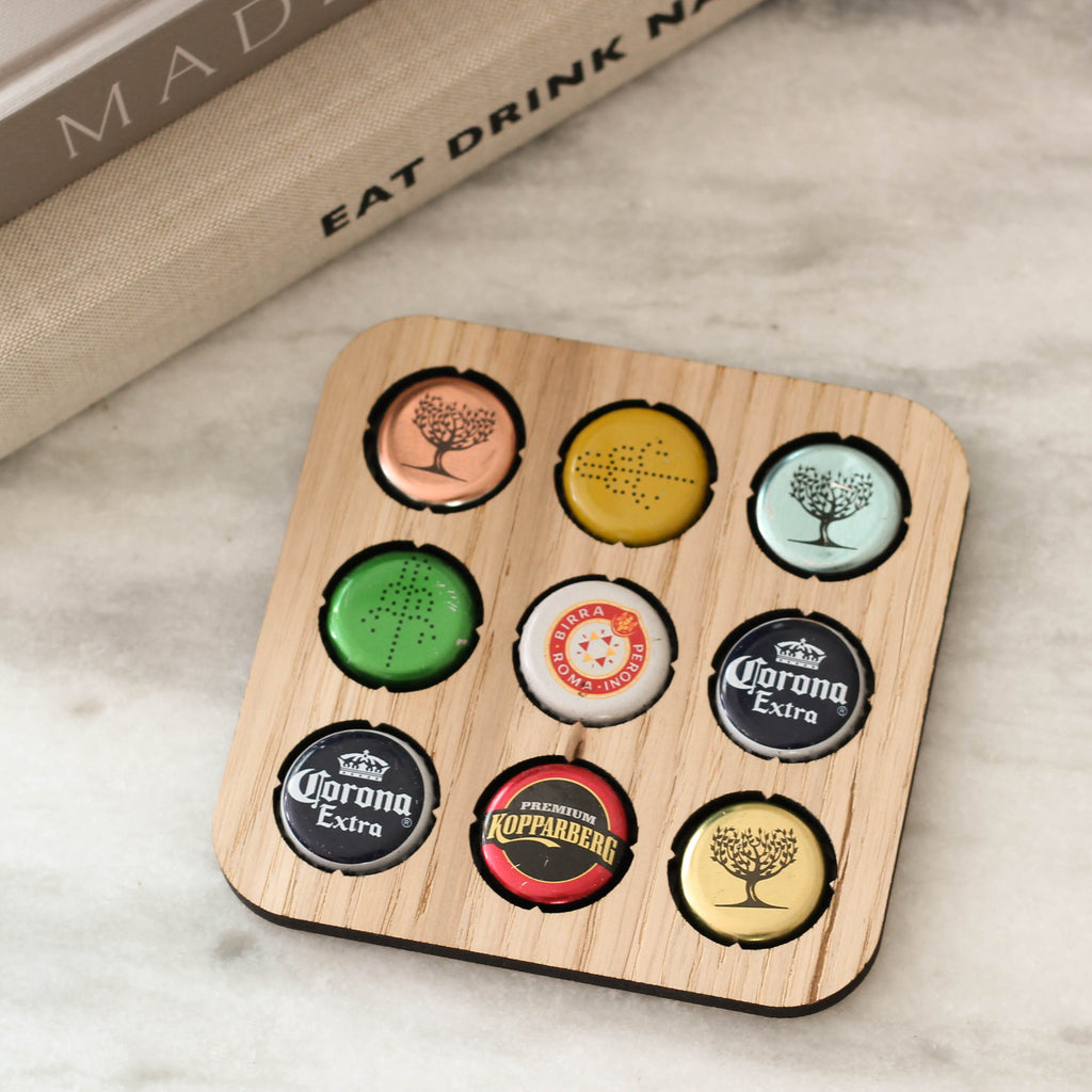 Beer Cap Collector Coaster Birthday Gift For Dad