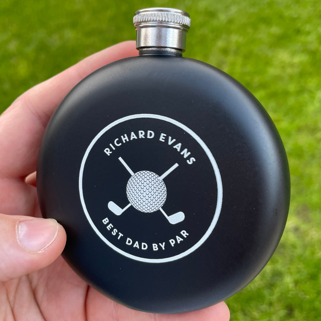 Personalised Golf Accessories Hip Flask Gift For Men