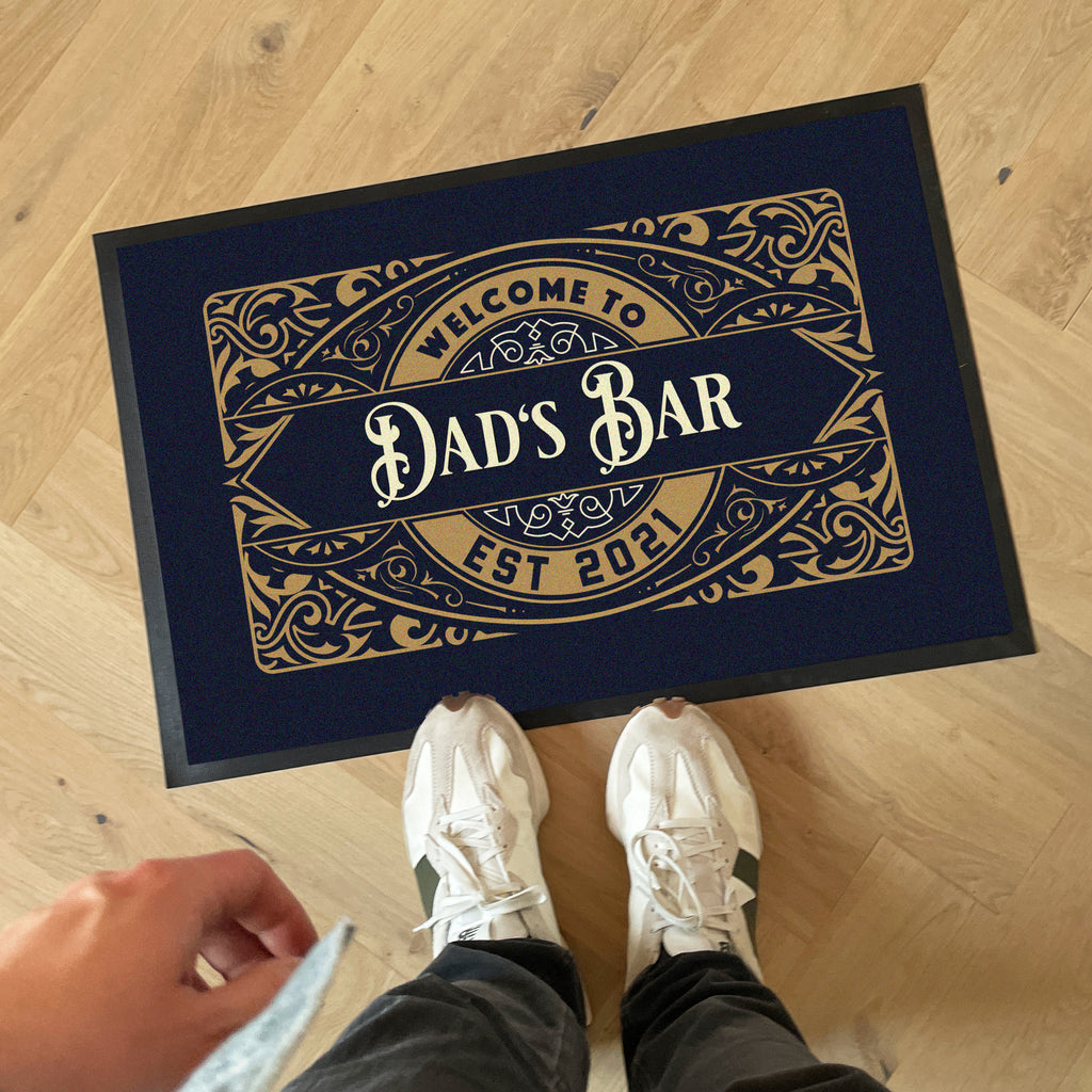 Personalised Dads Pub Home Bar Accessories Doormat