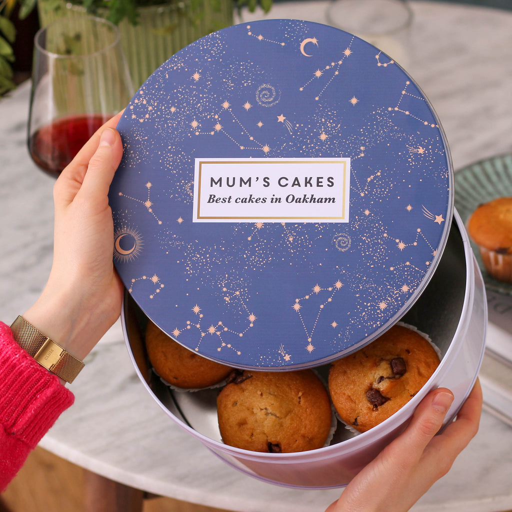 Personalised Stars Cake Baking Tin Gift For Her