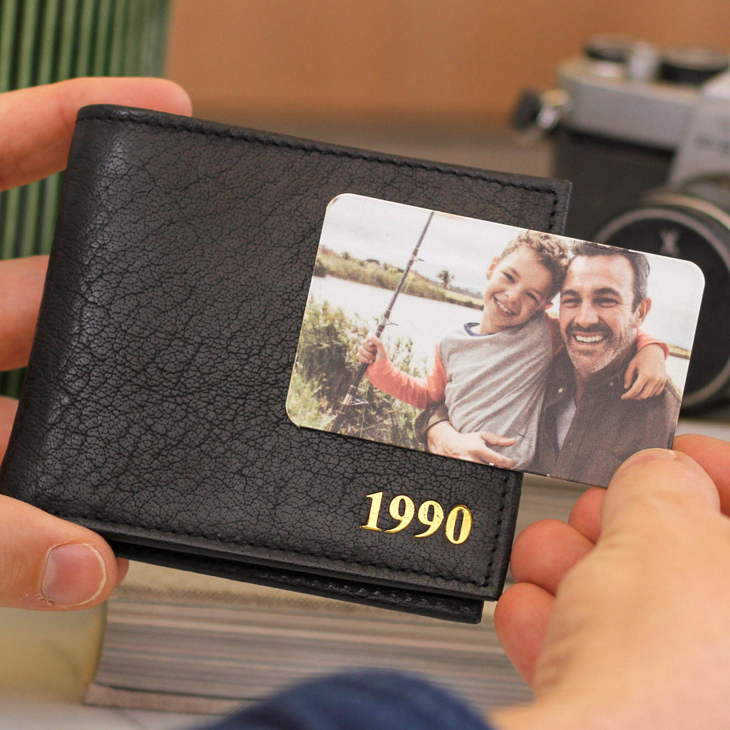 Personalised Birth Year Leather Wallet