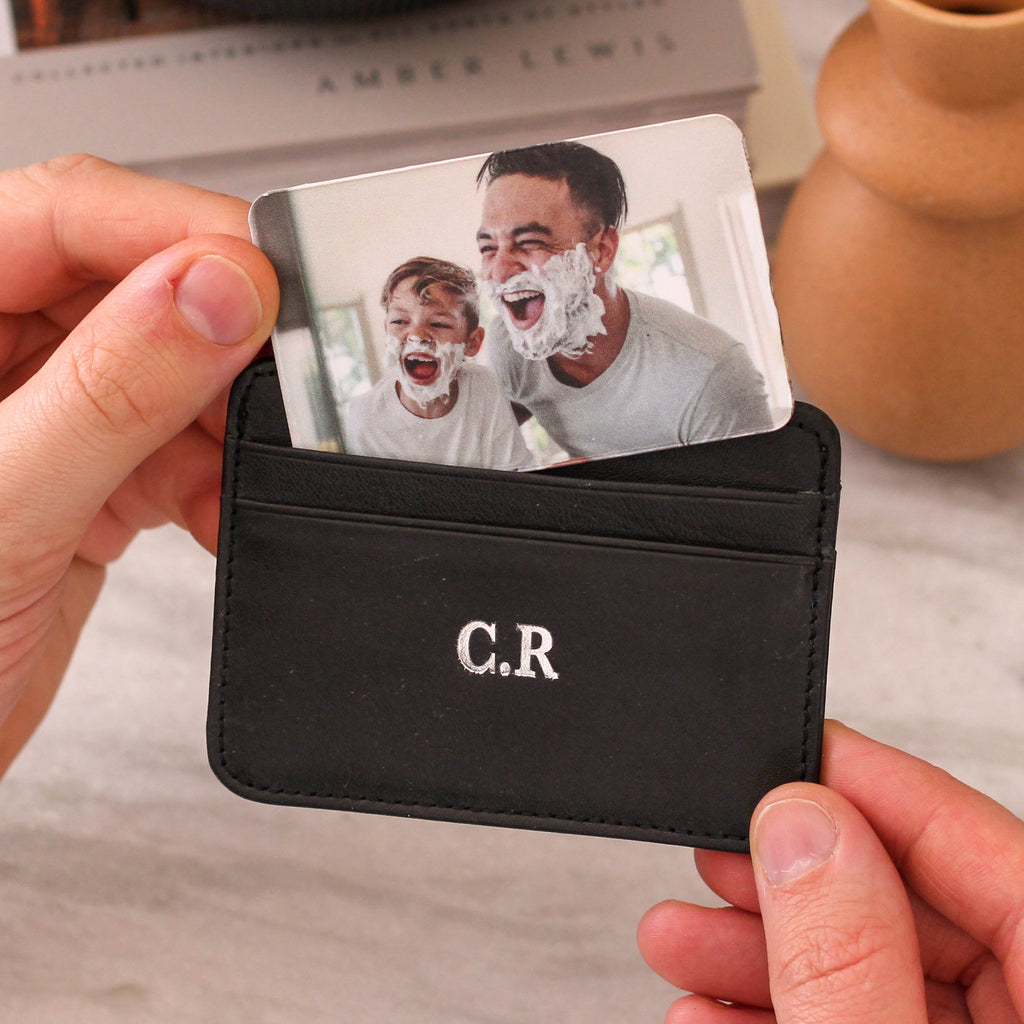 Personalised Initials Slim Credit Card Holder