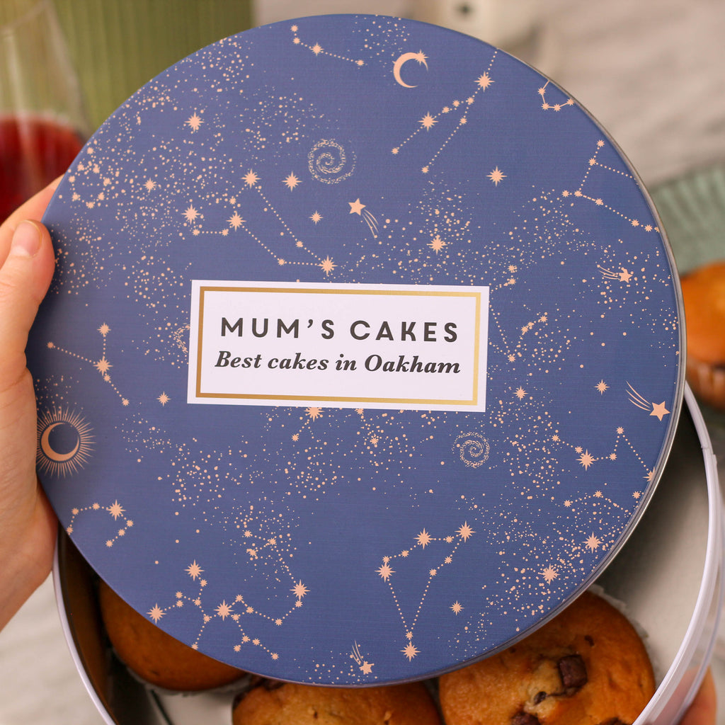 Personalised Stars Cake Baking Tin Gift For Her