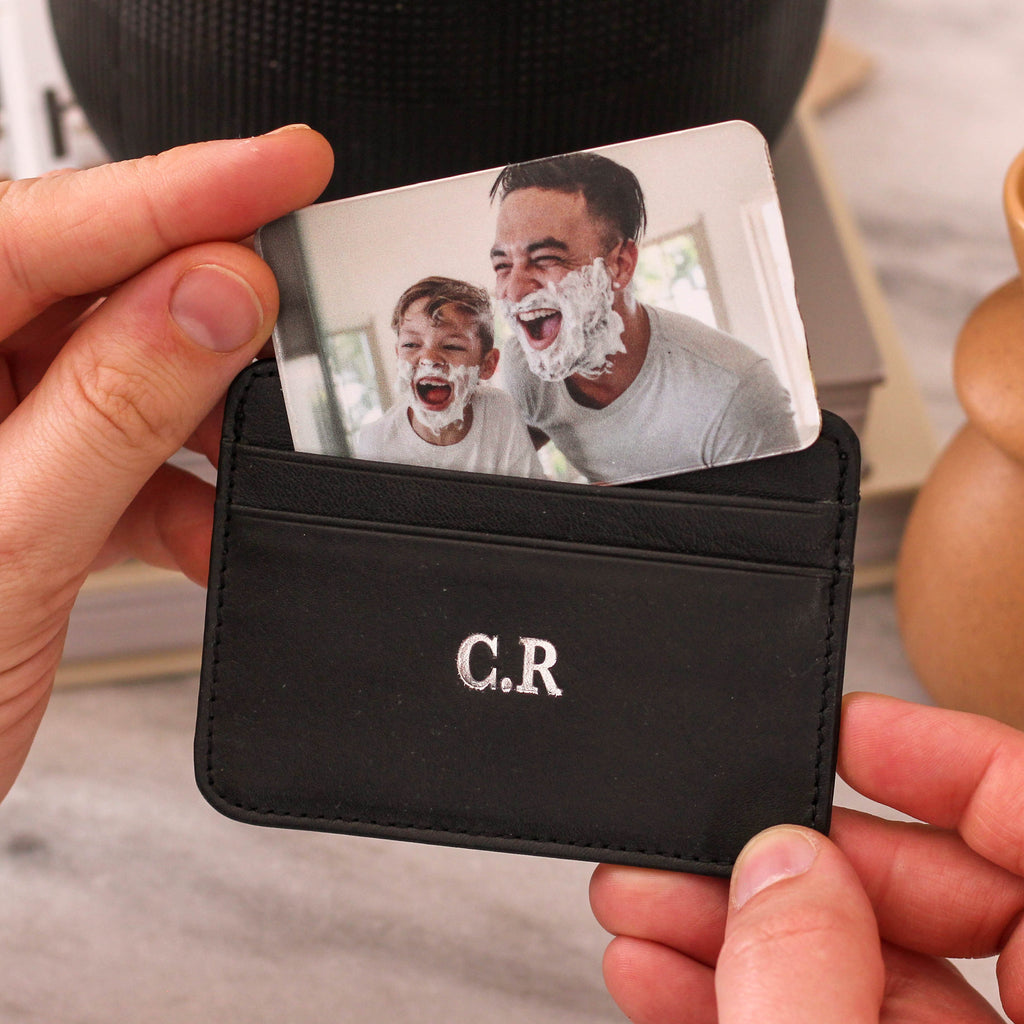 Personalised Initials Slim Credit Card Holder