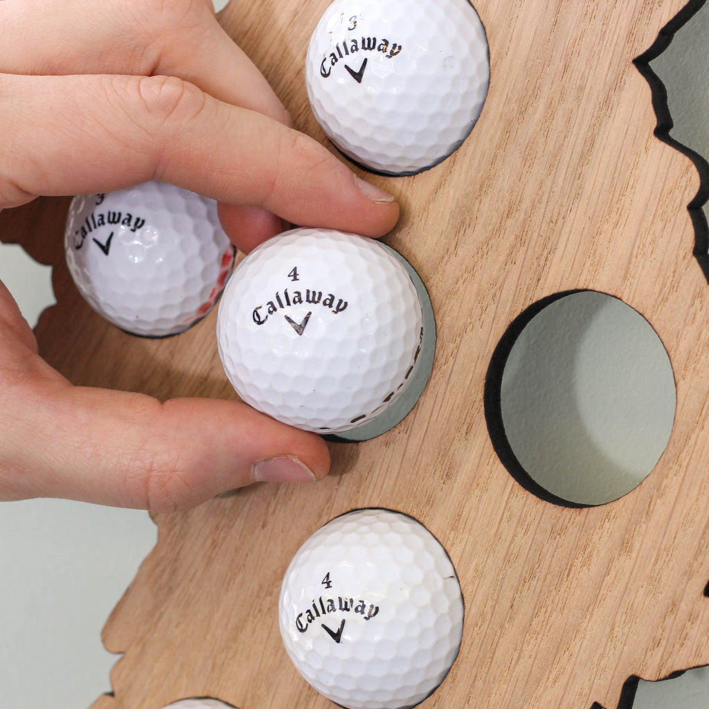 British Golf Ball Map Wall Art For The Home