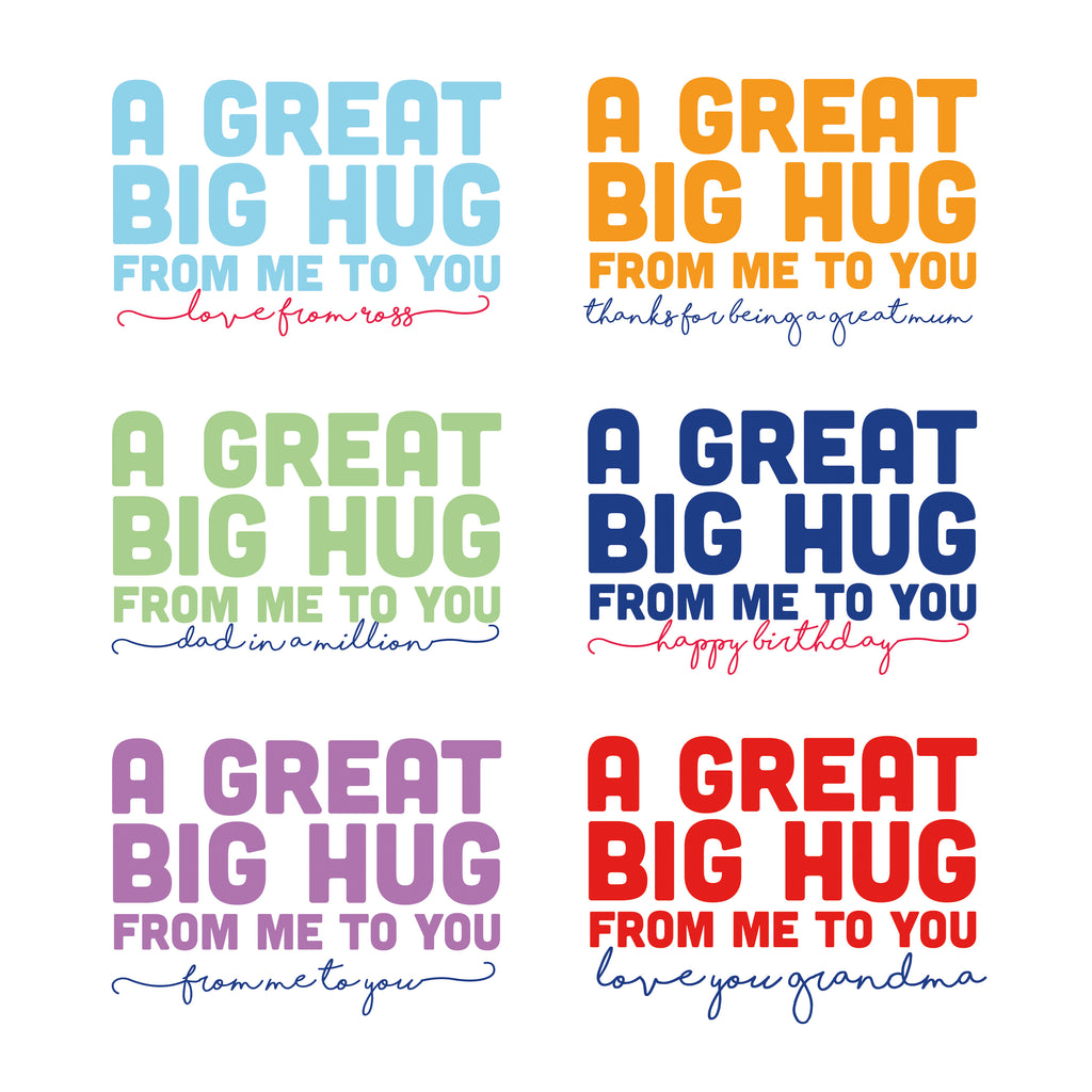 Personalised Great Big Hug Cushion