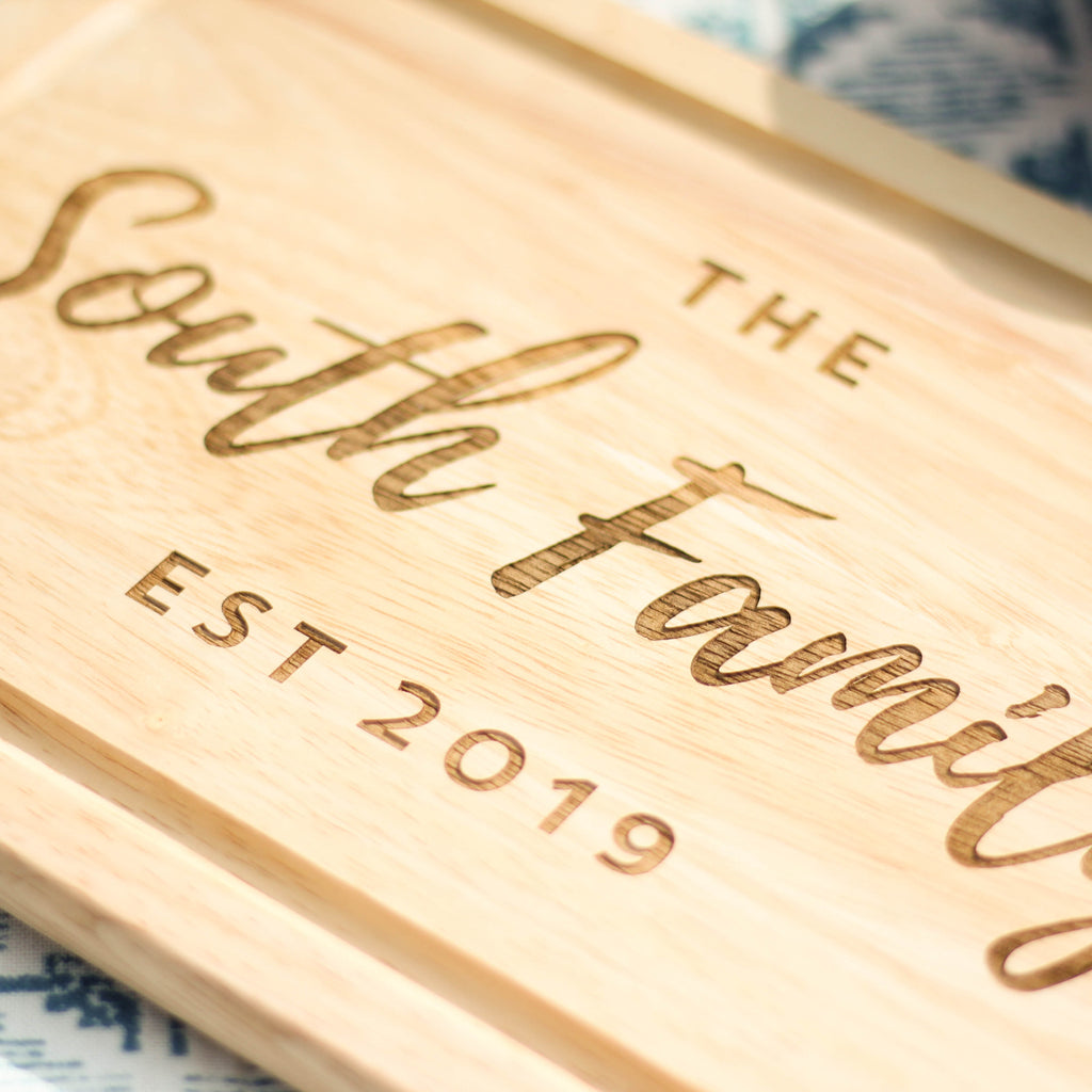 Personalised Family Chopping Board