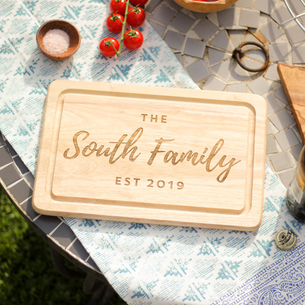 Personalised Family Chopping Board