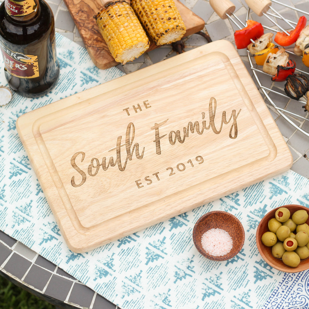 Personalised Family Chopping Board