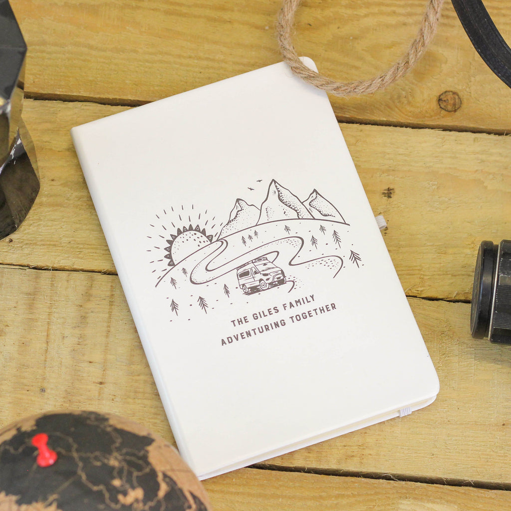 Personalised Camper Van Travel Adventure Notebook