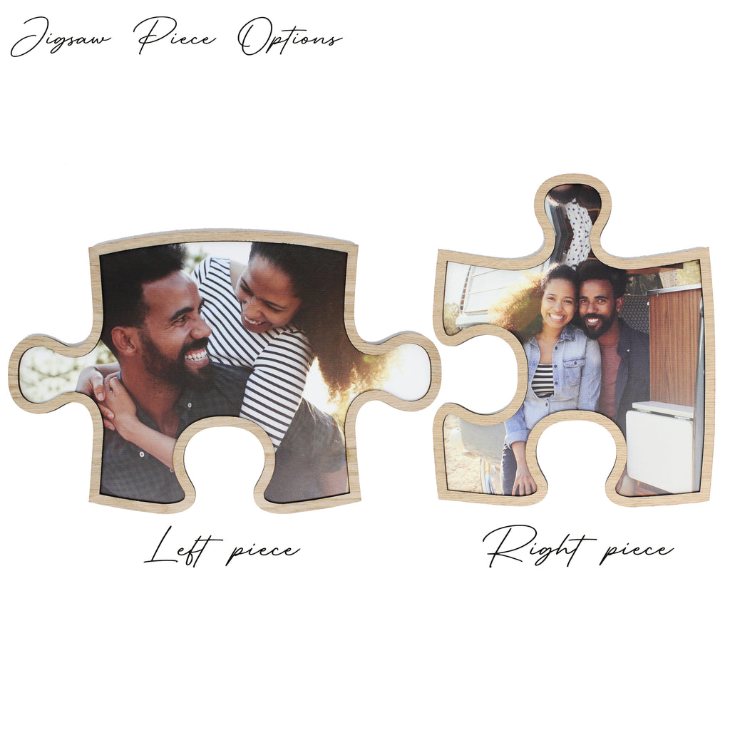 Personalised Jigsaw Piece Photo Frame Print