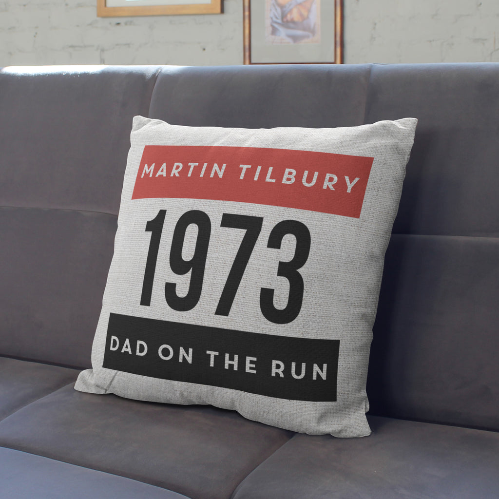 Personalised Marathon Cushion