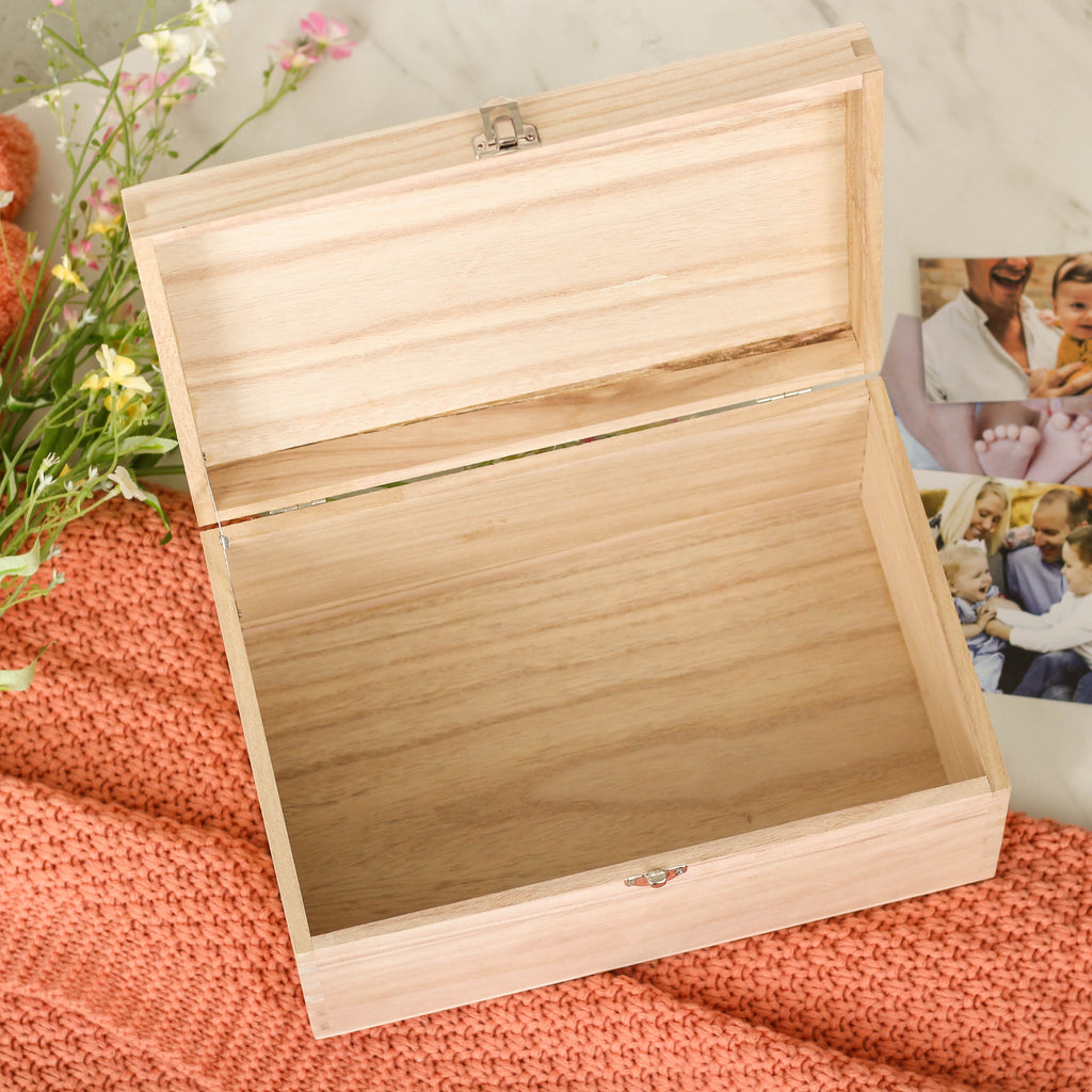 Personalised Baby Wreath Keepsake Memory Box