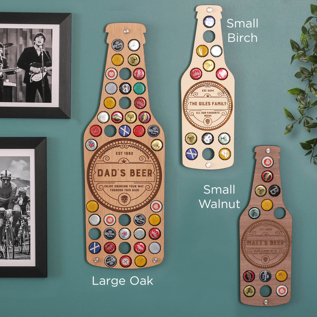 Personalised Birthday Beer Bottle Cap Collector Gift