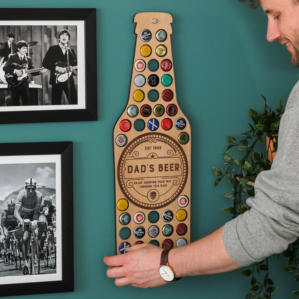 Personalised Birthday Beer Bottle Cap Collector Gift