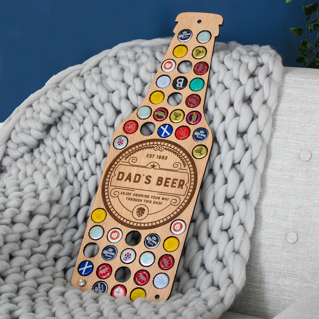 Personalised Birthday Beer Bottle Cap Collector Gift