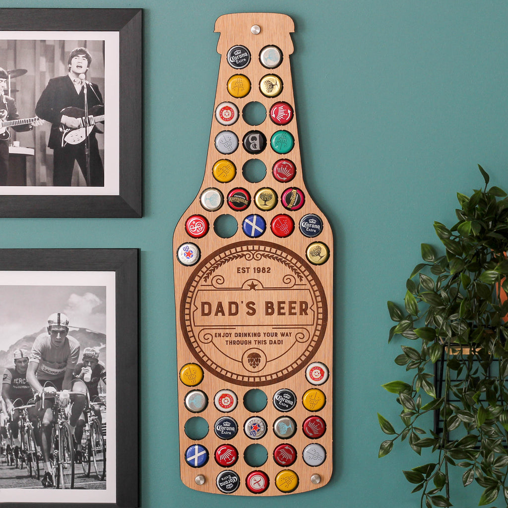 Personalised Birthday Beer Bottle Cap Collector Gift