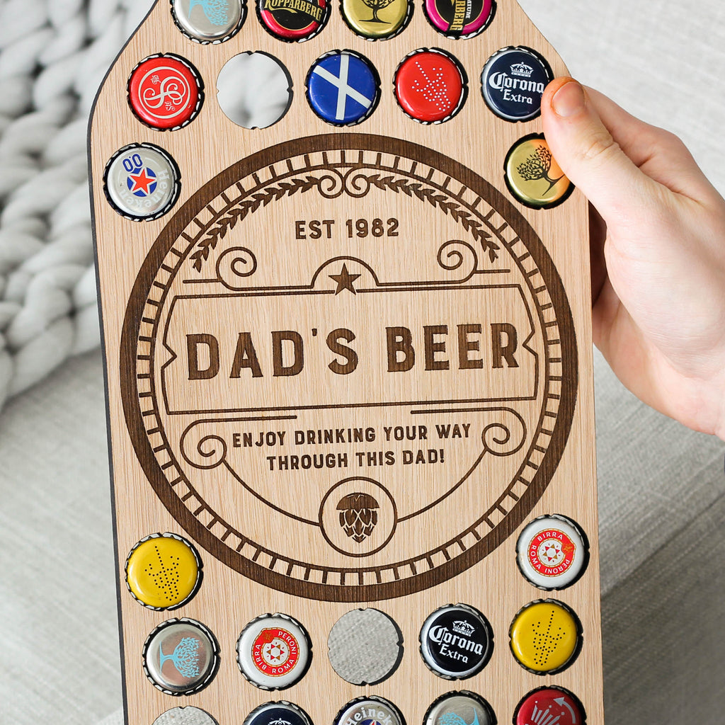 Personalised Birthday Beer Bottle Cap Collector Gift