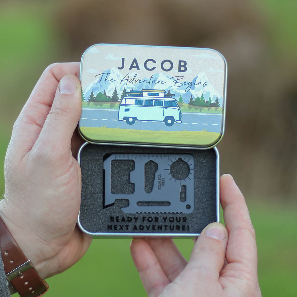 Personalised Camper Van Adventure Pocket Travel Tool