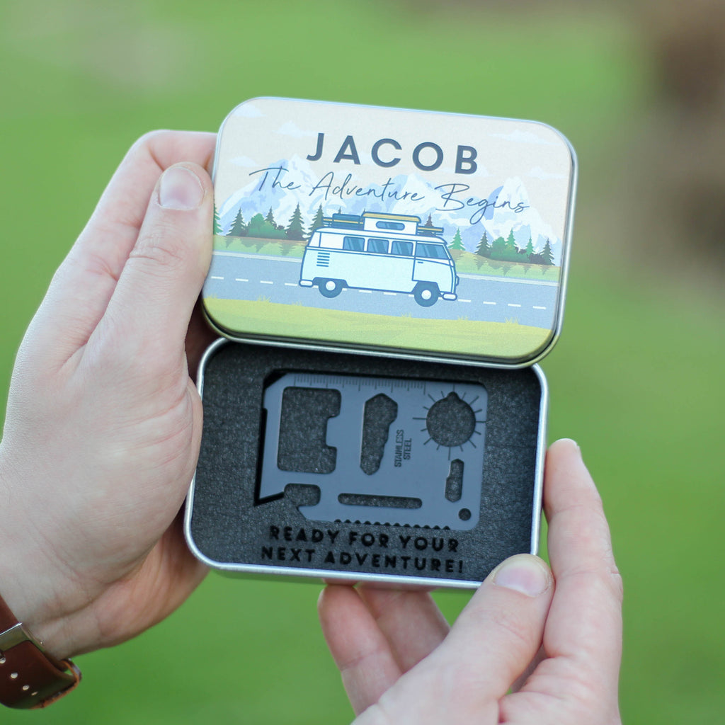 Personalised Camper Van Adventure Pocket Travel Tool