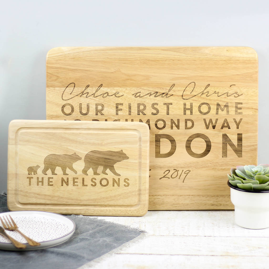 Personalised Caravan Chopping Board