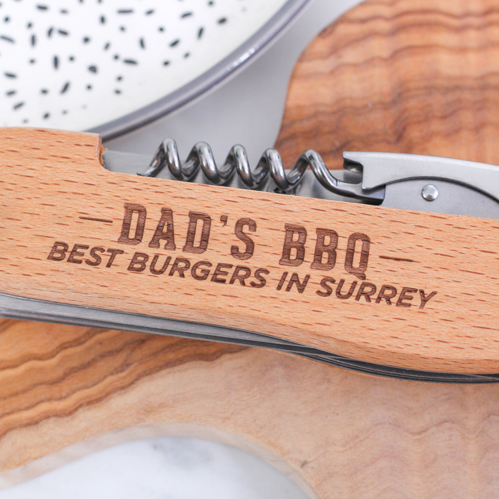 Personalised Dad's Best Barbecue Multi Tool Gadget