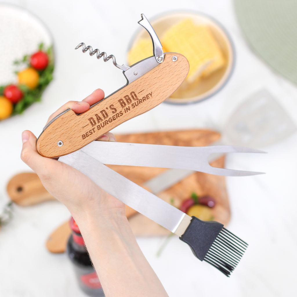 Personalised Dad's Best Barbecue Multi Tool Gadget