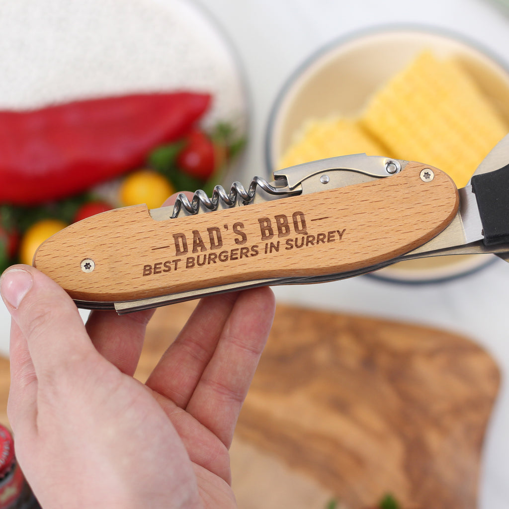 Personalised Dad's Best Barbecue Multi Tool Gadget