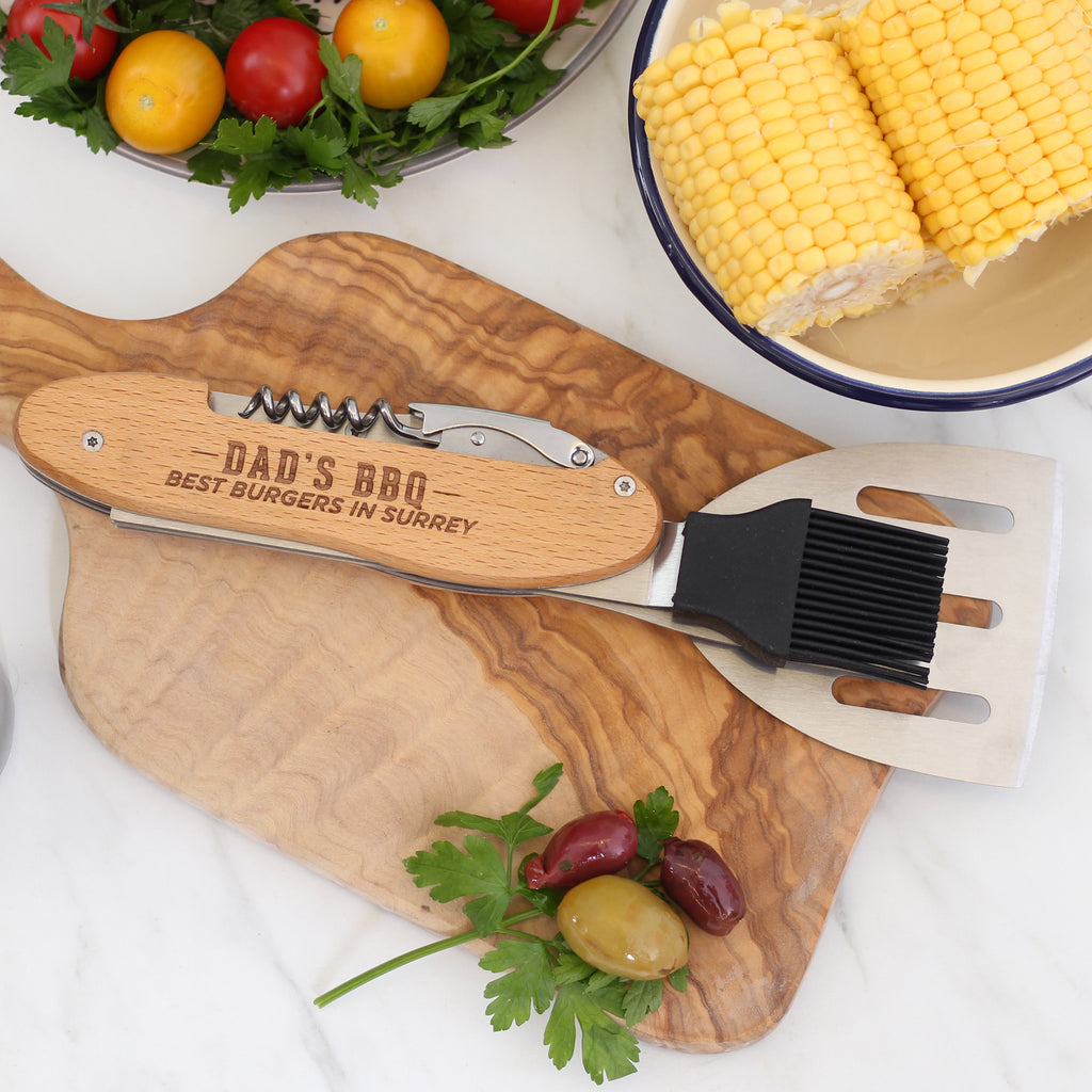 Personalised Dad's Best Barbecue Multi Tool Gadget