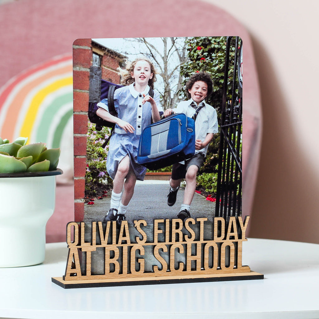 Personalised First Day At School Frame Photo Holder