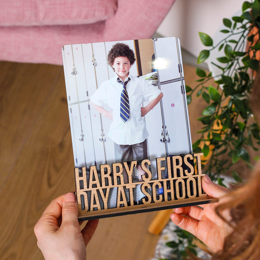 Personalised First Day At School Frame Photo Holder