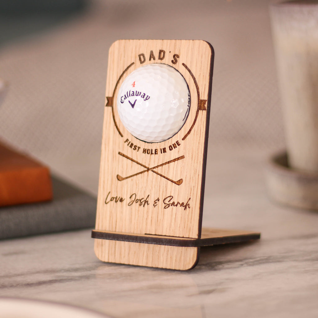 Personalised Golf Ball Holder Desk Tidy