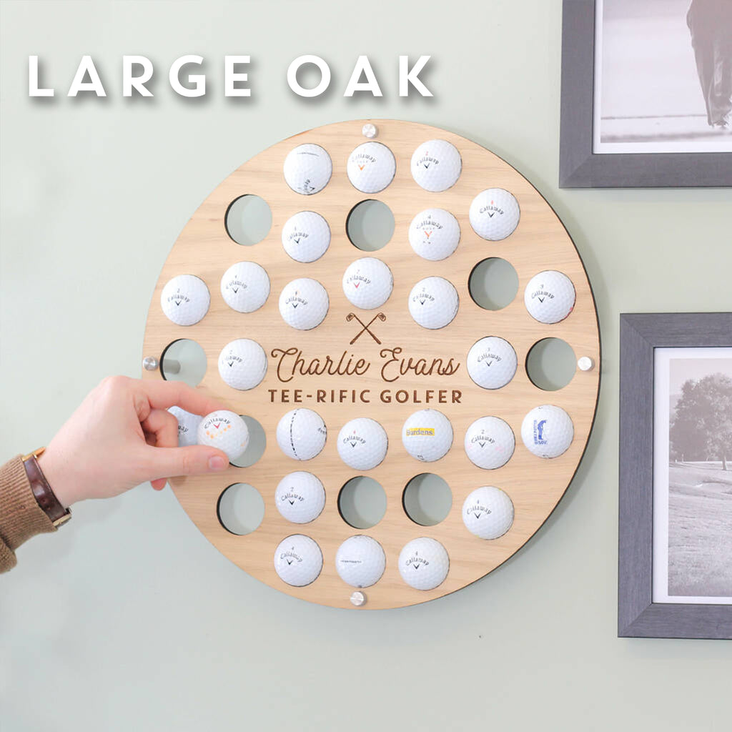 Personalised Golf Ball Wall Art Collector For The Home