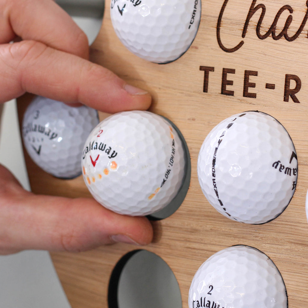 Personalised Golf Ball Wall Art Collector For The Home